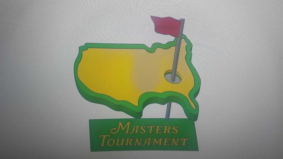 masters tournament golf trophy 3d print model - Mito3D