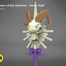 masters universe havok staff accessories cosplay costume film games havoc movie rat rod skeletor weapon wearable year 3d print model - Mito3D