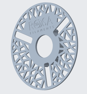 masterspool rosa3d facetas bordes apoyo bobina 3d print model - Mito3D