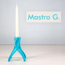 mastro g candela titolare supporto candelabro 3d print model - Mito3D