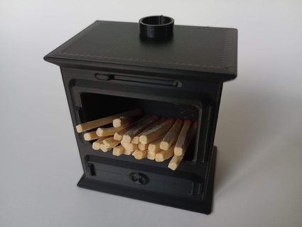 match holder stove matches furnace woodburning multifuel ornament fire 3d print model - Mito3D