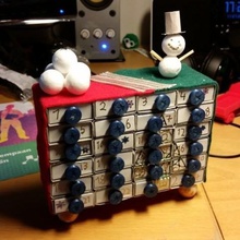 matchbox christmas calendar buttons home 3d print model - Mito3D
