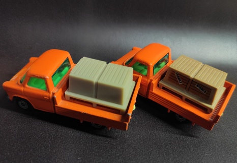 matchbox ford transit cargo load pickup 3d print model - Mito3D