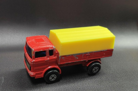 caixa fósforos mrecedes caminhão no1 inclinar mercedes 3d print model - Mito3D