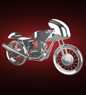 incomparable g50 1963 496cc moto bicyclette moteur vélo two wheeled véhicule motard sport vitesse turbo roadster hachoir 3d print model - Mito3D