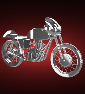 incomparable g90 super clubman 500 1936 498cc moto bicyclette moteur vélo two wheeled véhicule motard sport vitesse turbo roadster hachoir 3d print model - Mito3D