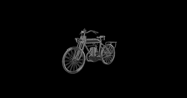 incomparable l3 1924 moto motocicleta motor bicicleta motorrad 3d print model - Mito3D