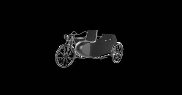 incomparable modelo h1 sidecar 1922 moto motocicleta motor bicicleta motorrad 3d print model - Mito3D