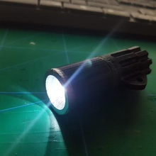 matchstick- mini infinite flashlight various sport outdoors led light joule thief hand crank generator dynamo 3d print model - Mito3D