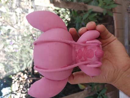 compañero ángel lilo puntada rosado 3d print model - Mito3D