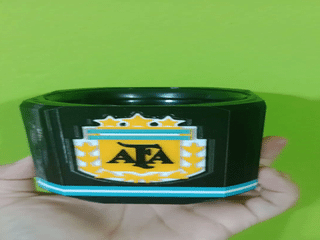 compagno argentina zucche campione Nonno mondo Qatar 2022 fifa tazza schiacciare messi calcio bootie palla 3D print model - Mito3D