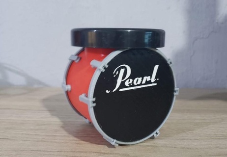 compañero batería versión 2 tambor perla Talla música 3d print model - Mito3D