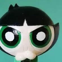 STL file 5 Keychain Powerpuff Girls・Model to download and 3D