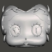 mate betty boop character animated drawing 3d print model - Mito3D