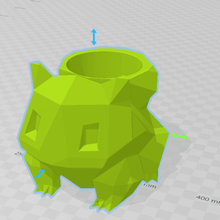 compagno di bulbasaur geometrico casa mate pokemon 3d print model - Mito3D