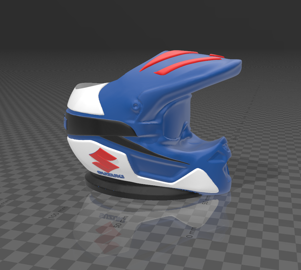 camarade casco motocross Suzuki subliplast casque coureur mxroute Renard moto motos mx Redbull Yamaha kawasaki ktm Aprilia alpinestars stl 3D print model - Mito3D