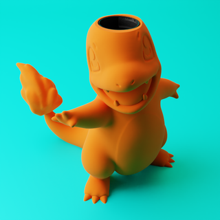 compañero charmander pokemon 3d print model - Mito3D
