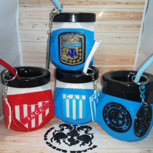 companheiro clube Atlético Belgrano Córdoba llavero táxi futbol companheiros Argentina 3D print model - Mito3D