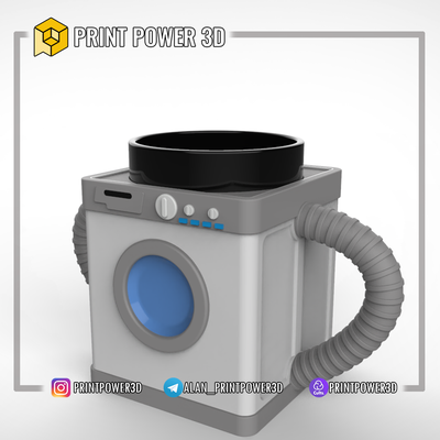 compañero taza lavado máquina hogar casa coser cantante cocinar hilo negro envase maceta máquinas 3d print model - Mito3D