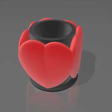 mate heart 3d print model - Mito3D