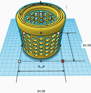 Kamerad Bienenwabe Kreisel nehmen 3d print model - Mito3D