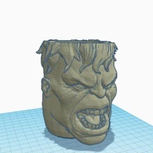 companheiro hulk cara polímero 3d print model - Mito3D