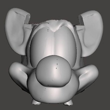 mate pinky cerebreo gadget caricature mouse cartoon 3d print model - Mito3D
