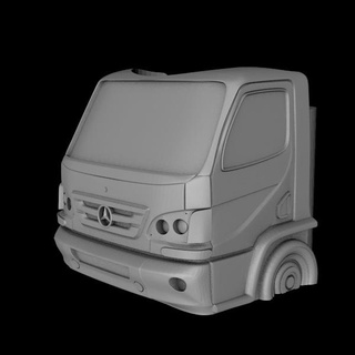 companheiro mercedes benz 1016 Acesse caminhão transporte 3d print model - Mito3D