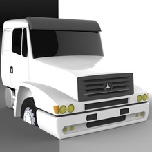 camarade mercedes benz 1634 camion Mercevez 2035 blanc 1630 1631 3d print model - Mito3D