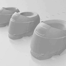 mate motorcycle helmet moto nost3rd subliplast matecito 3d impression polymer mates motorbike 3d print model - Mito3D