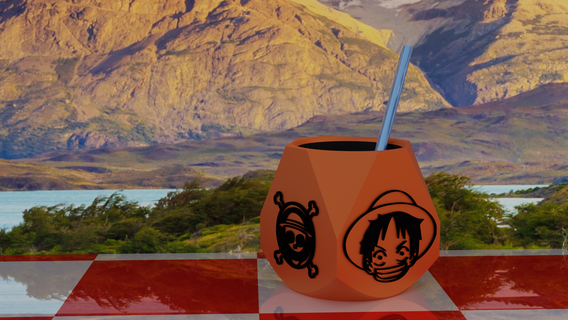 mate one piece argentina chile patagonia regalos gift drink 3d print model - Mito3D