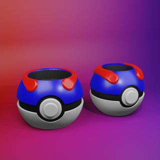 compagno pokeball super palla Pokemon grande generico 3d print model - Mito3D