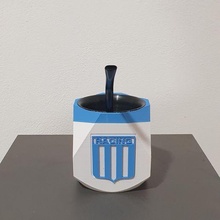 mate racing club avellaneda mater custom decoration football argentina 3d print model - Mito3D