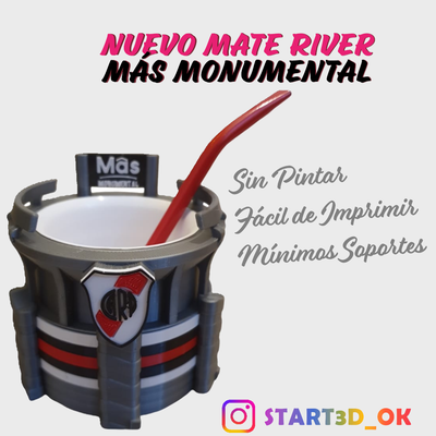 mate river estadio m s monumental home plate mas 3d print model - Mito3D