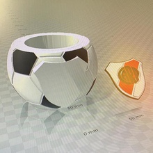 mate river para pegar escudo 2stl riverplate club futbol 3d print model - Mito3D