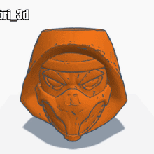 camarade Scorpion chibi mortel kombat 3d print model - Mito3D
