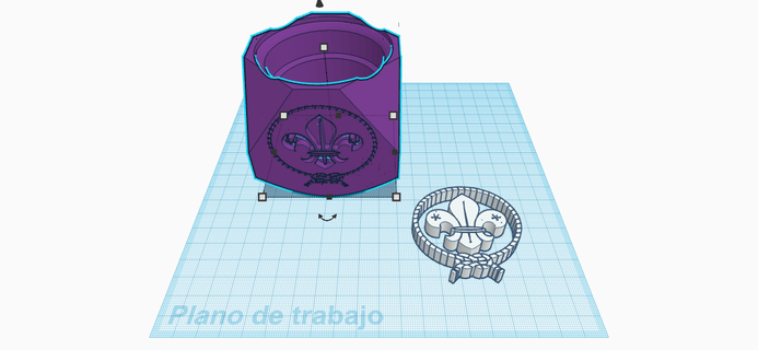 companheiro batedor flor lis mundo Largo 3d print model - Mito3D