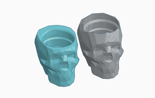 mate skull low poly - nost3r Various 3d print model - Mito3D