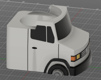 compañero camión mercedes 710 réplica 3d print model - Mito3D