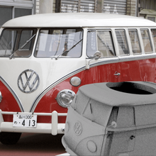 companheiro vw Volkswagen furgon hippie companheiros polímero acessório frida robert furgão 3d print model - Mito3D