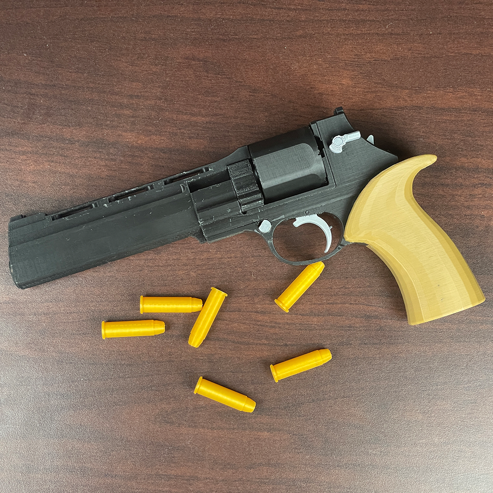 mateba unica 6 semi auto revoler puntello pistola film divertimento giocattolo cosplay 3D print model - Mito3D