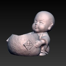 matera bebê buda esperança plantar plantas Buda jardim casa escritório decoração 3d print model - Mito3D