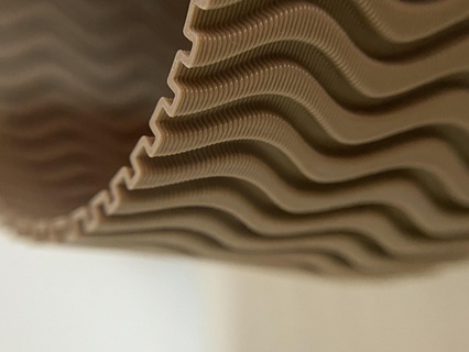 matera encaracolado Panela plantar textura arte original plantador 3d print model - Mito3D