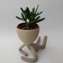 matera humano figura mentindo vaso flores zen 3d print model - Mito3D