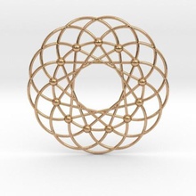math graph paley pendant jewelry pendulous 3d print model - Mito3D