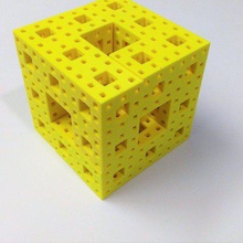 mathematical art fractal menger sponge puzzle math toy mathematics educational cube 3d print model - Mito3D