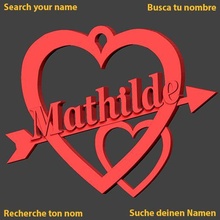 Mathilde kalp aşk tanrısı Aşk aziz Valentin jch saint valentin sevgili sevgililer amoureux in gün 3d print model - Mito3D