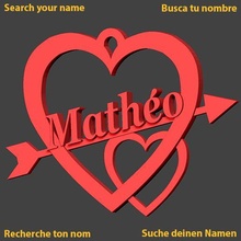 matematica cuore Cupido amore amour santo valentin jch saint San Valentino Amoureux in giorno matheo 3d print model - Mito3D