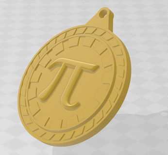Matematik madalya ödül okul matematik 3d print model - Mito3D