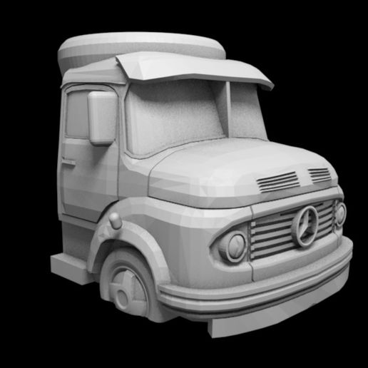 matt mercedes benz 11-14 mate truck 1114 mb1114 mb 3D print model - Mito3D